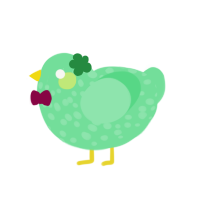 A spring chicken with a speckle pattern