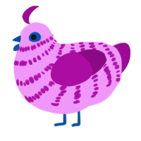 (unnamed), a lavender and plum chicken with a bar pattern