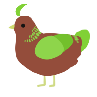A russet and grass chicken with a neck-band pattern