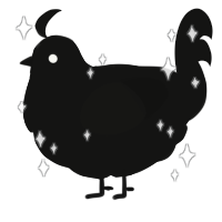 A black chicken