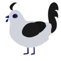 A mist and sable chicken