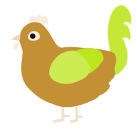 A gold and lime chicken
