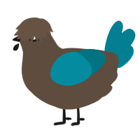 A bark and sea chicken