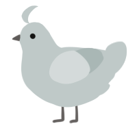 A silver chicken