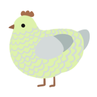 Cucumber Gatorade, a apple and silver chicken with a lace pattern