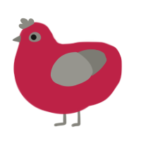 A crimson and ash chicken