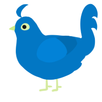 A sapphire chicken