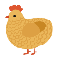 A honey and orange chicken with a lace pattern