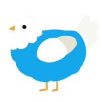 A sky and white chicken with a head pattern