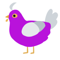 A amethyst and mist chicken