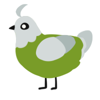 A chartreuse and silver chicken with a head pattern