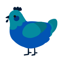 (unnamed), a ultramarine and sea chicken with a head pattern
