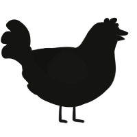 Eldritch Horrors, a black chicken