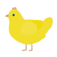 A yellow chicken