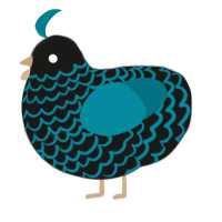 (unnamed), a sable and sea chicken with a lace pattern