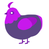 (unnamed), a overcast and amethyst chicken with a head pattern