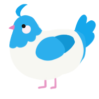 (unnamed), a white and sky chicken with a head pattern
