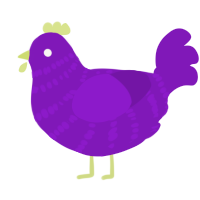 (unnamed), a violet chicken with a bar pattern