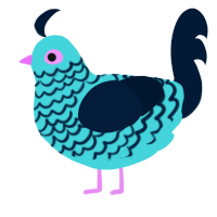 (unnamed), a aqua and tumblr chicken with a lace pattern