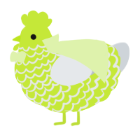 Hygrocybe Virescens, a lime and mist chicken with a lace pattern