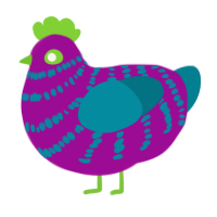 (unnamed), a plum and sea chicken with a bar pattern