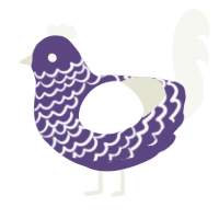 22300 Weird skies, a overcast and white chicken with a lace pattern