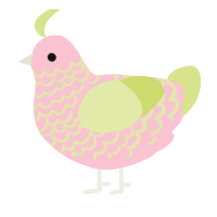 Aurora, a rose and lemon chicken with a lace pattern