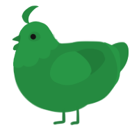 Viridian Forest, a viridian chicken with a head pattern