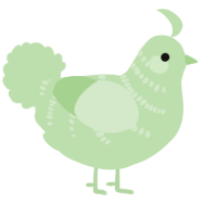 MOST BELOVED II, a gluppy chicken with a half-bar pattern
