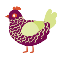 A wine and lemon chicken with a lace pattern