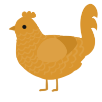 orange 1 mod, a orange chicken with a lace pattern