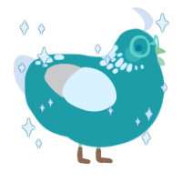 Seafoam, a turquoise and cream chicken with a neck-speckle pattern