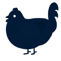 tumblr 1, a tumblr chicken with a lace pattern