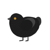 Bille, a rose and apple chicken with a lace pattern