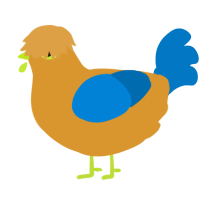 Fresh Squeezed, a orange and sapphire chicken