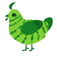 (unnamed), a grass and leaf chicken with a bar pattern