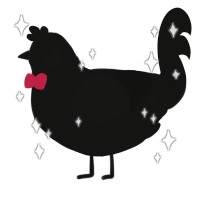 vanta sanchez, a black chicken with a bar pattern