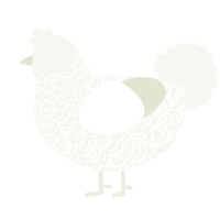 (unnamed), a white chicken with a double-lace pattern