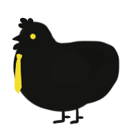 A black chicken