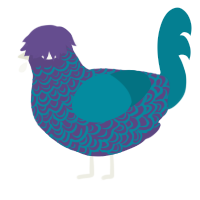 Seawave, a overcast and sea chicken with a double-lace pattern