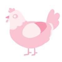 by any other name, a rose chicken with a head pattern
