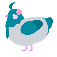 Hatsune Miku, a mist and sea chicken with a head pattern