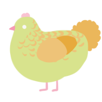 A lemon and honey chicken with a half-lace pattern