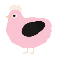 A rose and sable chicken