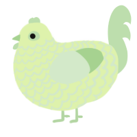 (unnamed), a apple and gluppy chicken with a lace pattern