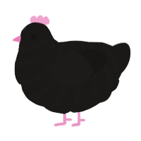 A sable chicken with a bar pattern