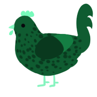 hellebore, a pink chicken with a speckle pattern