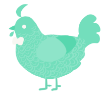 triple mint, a mint chicken with a double-lace pattern