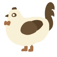 Coffee Bean, a cream and bark chicken