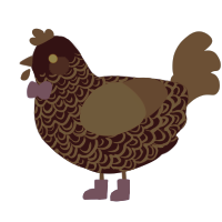 Ms Oil Spill, a tumblr and sea chicken with a double-lace pattern